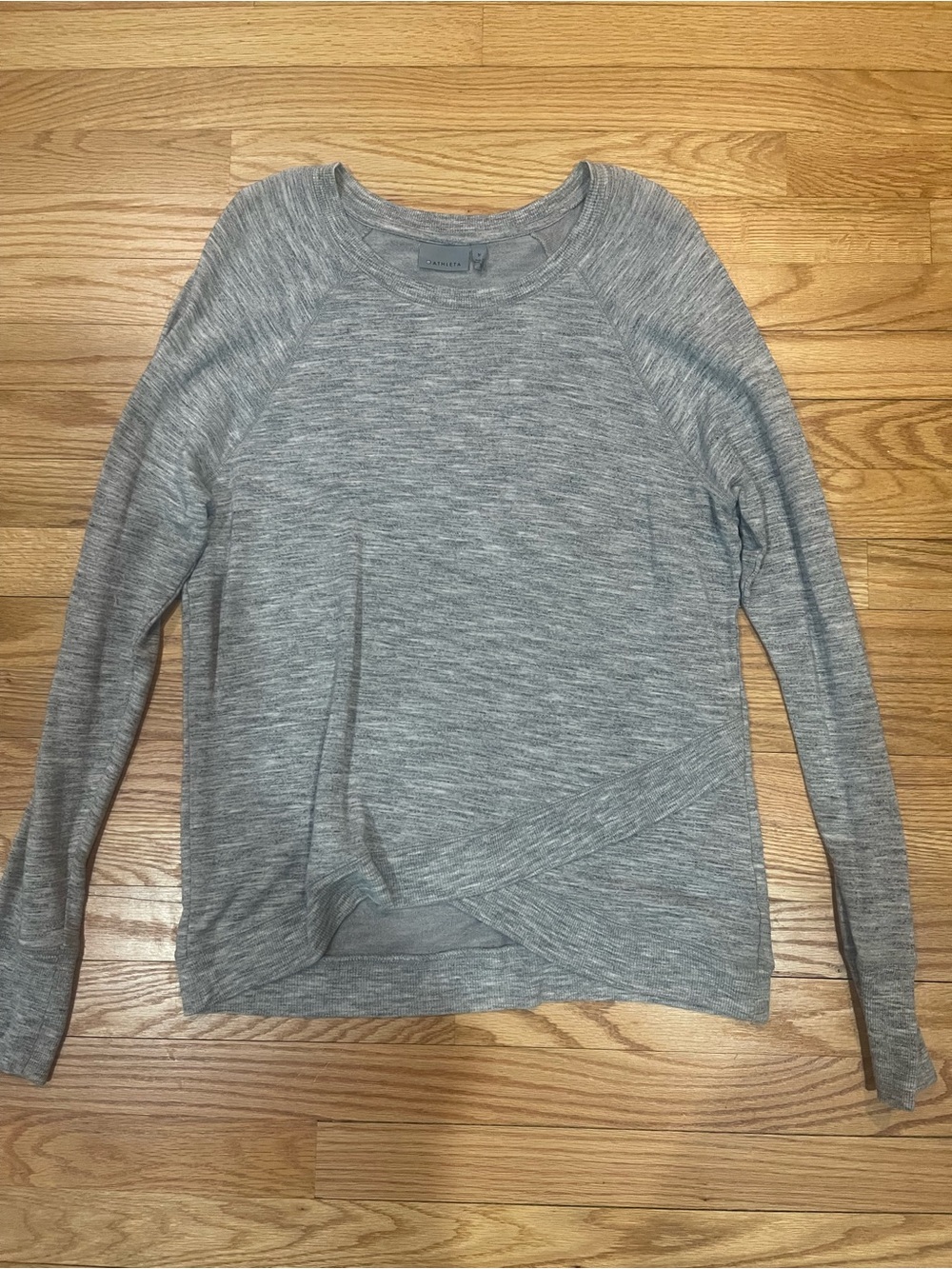 Athleta Gray Heather Crewneck Pullover Sweater